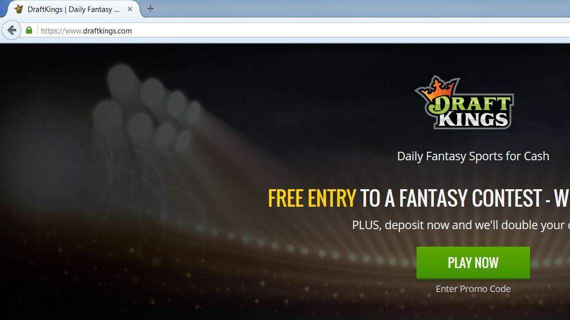 A screen grab of the Draft Kings website.