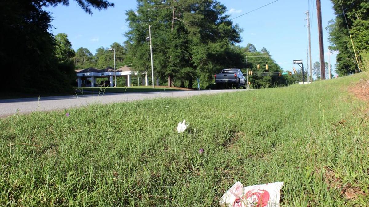 The city of Perry is stepping up efforts to control litter, like this seen along Perimeter Road.