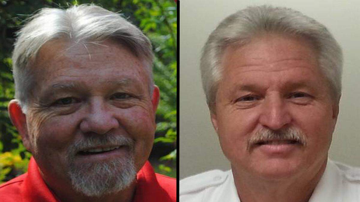 From left, Rick Knowles and Rusty Adams