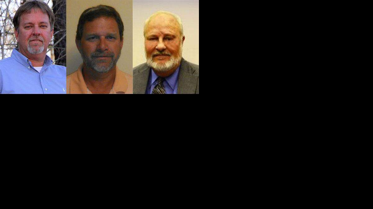 Sam Kitchens, left, Cliff Green, center, and Larry Childs, right, are running for the Jones County Commission District 1 seat.