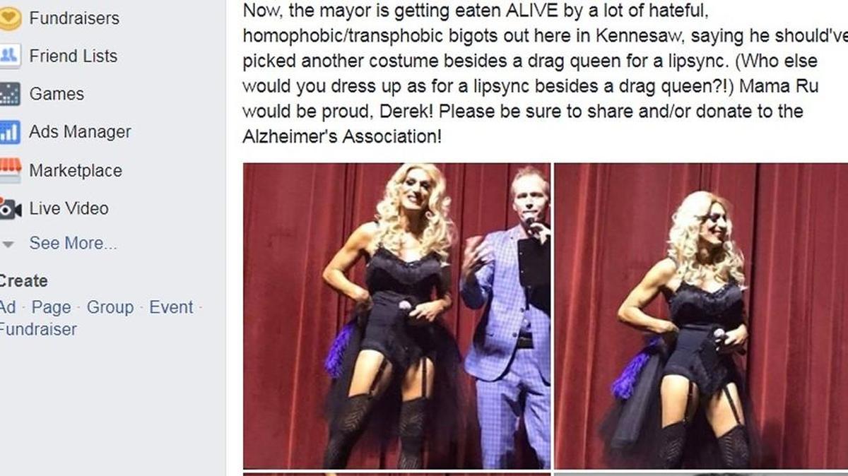 Screen grab of part of a Facebook post by user Reid Jones.