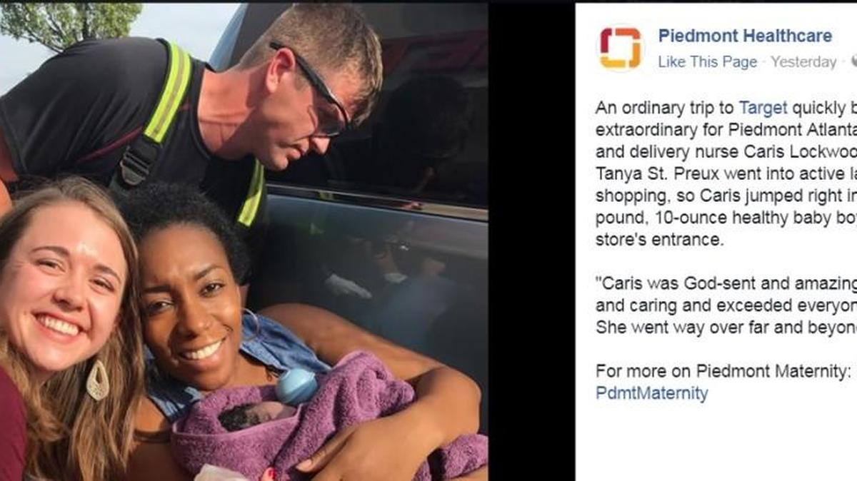 Screen grab from Piedmont Healthcare Facebook page