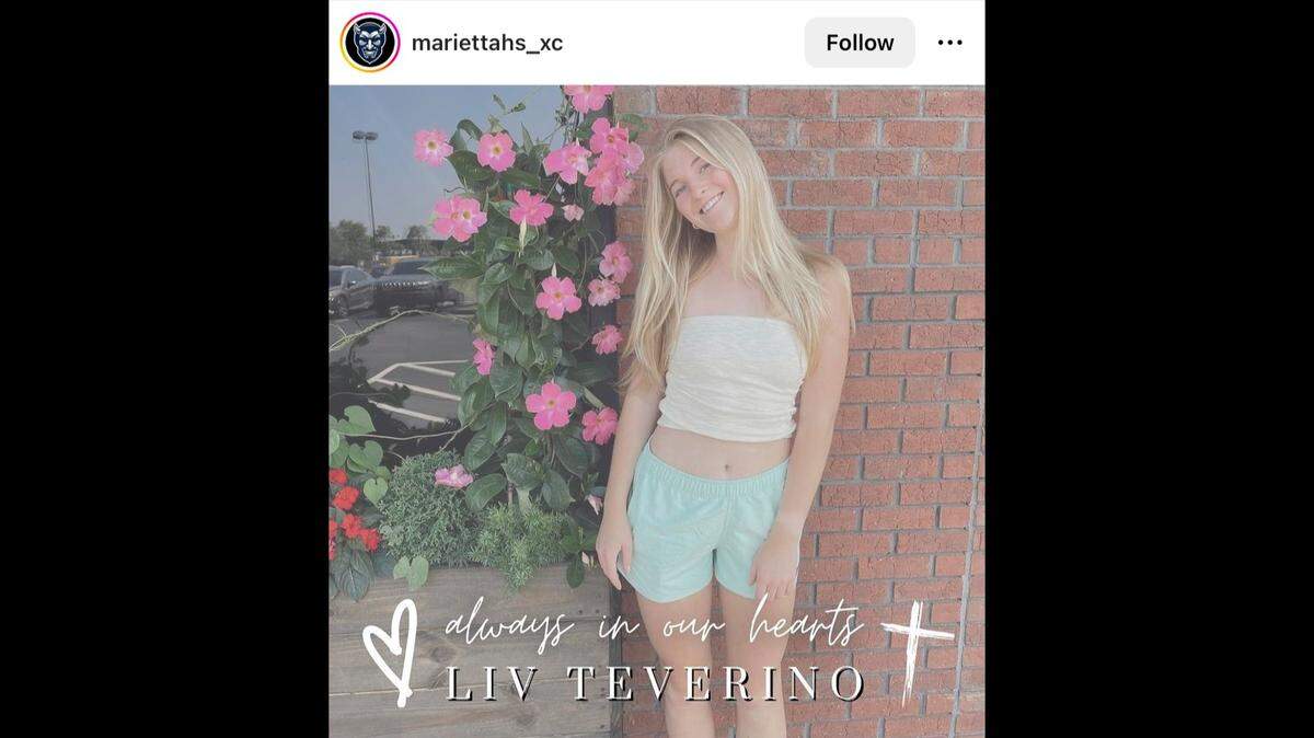 A Georgia community is mourning the loss of 16-year-old Liv Teverino, who died in a car crash Sept. 18, police say. She was a cross country runner and an International Baccalaureate student.