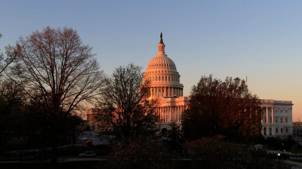 The Capitol is seen at sunrise in Washington, Wednesday, April 5, 2017. The Trump administration and Republican lawmakers plan to continue their uphill effort to exhume the House GOP's health care bill, but remain adrift and divided over how to reshape it to attract enough votes to muscle it through the chamber.