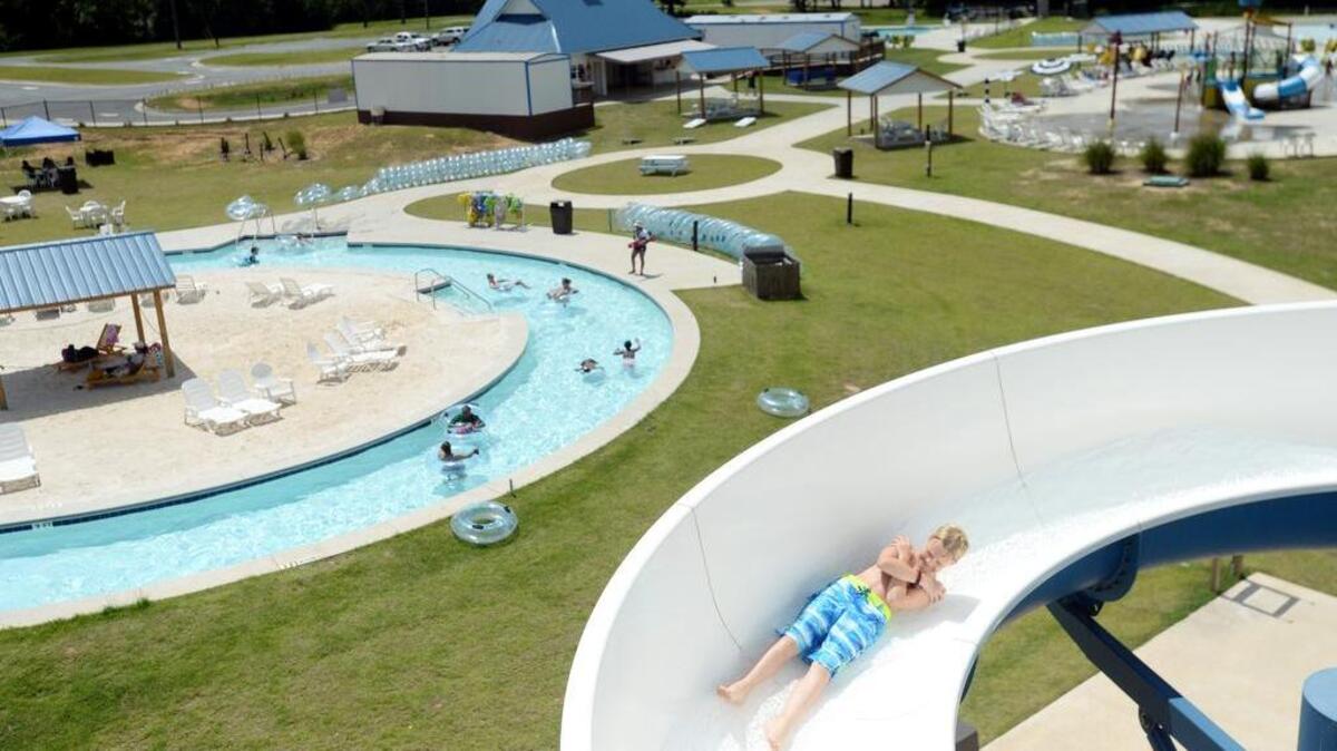 Sandy Beach Water Park at Lake Tobesofkee Recreation Area is up for sale.