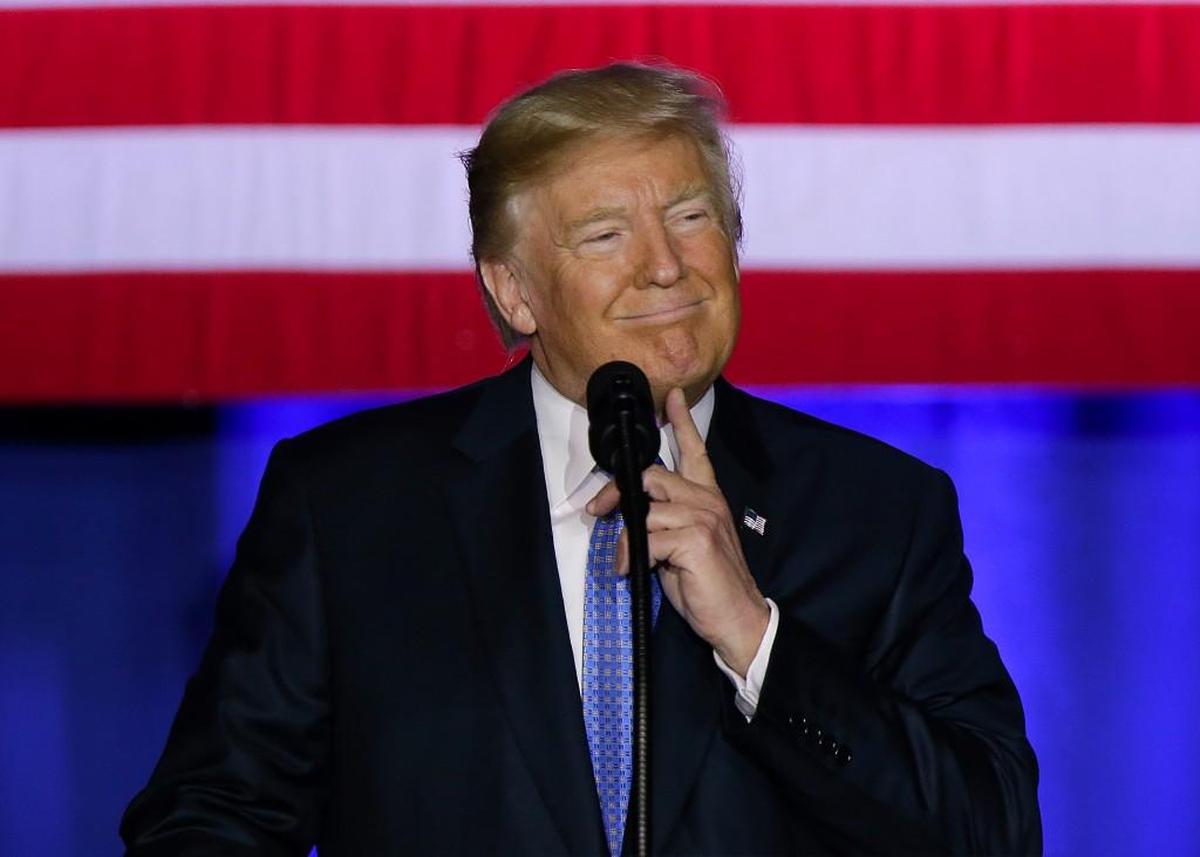 In this Wednesday, Sept. 27, 2017, photo, U.S. President Donald Trump speaks in Indianapolis. How do you pay for the president's proposed $5.8 trillion tax cut? For Trump and Republican congressional leaders, that is the mostly unanswered $5.8 trillion question.