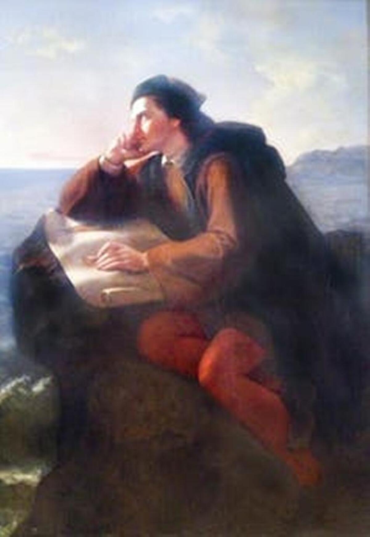 Inspiracion de Cristobal Colon by Jose Maria Obregon.