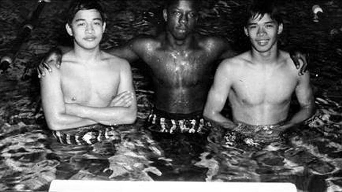 Tony Rambonga, Charles Richardson and Greg Rambonga, circa 1969