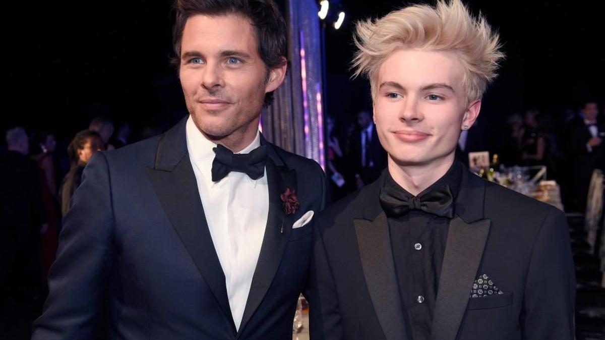 James Marsden, left, and Jack Marsden attend the 23rd annual Screen Actors Guild Awards at the Shrine Auditorium & Expo Hall on Sunday, Jan. 29, 2017, in Los Angeles.