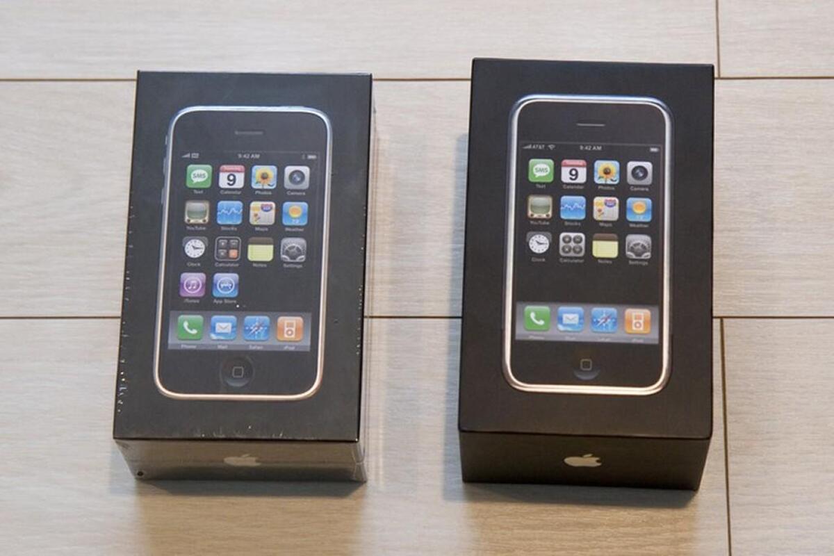 Early iPhones were relatively small and basic, compared to today’s smartphones.