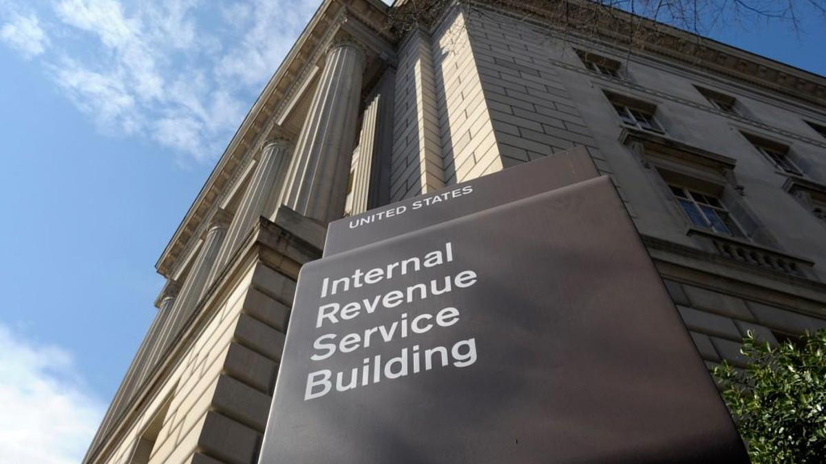 The exterior of the Internal Revenue Service (IRS) building in Washington, D.C.