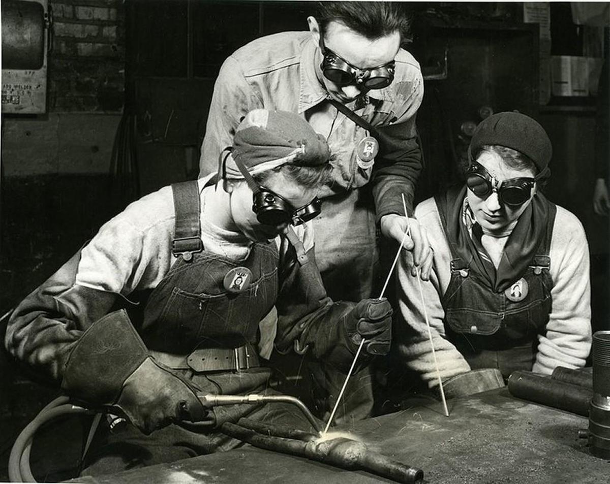 A high school education was generally enough to get you into a good middle-class job in the 1950s.