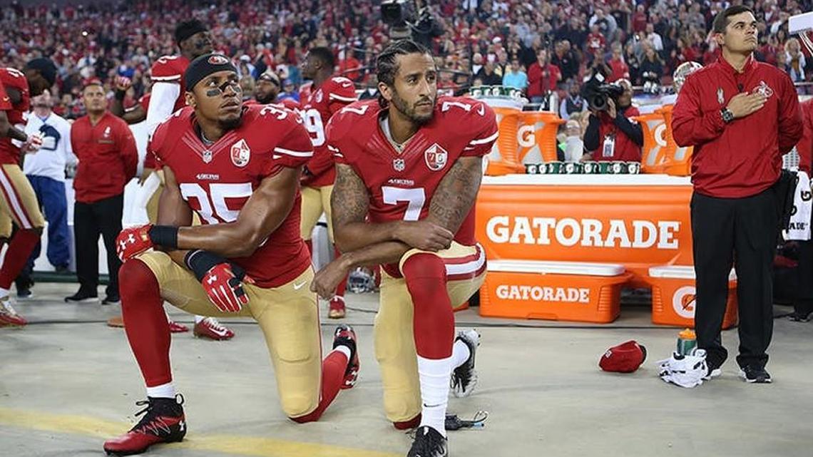 Explaining the NFL protest with a boy, his dog and an angry neighbor