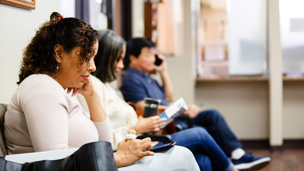 Patients in waiting room