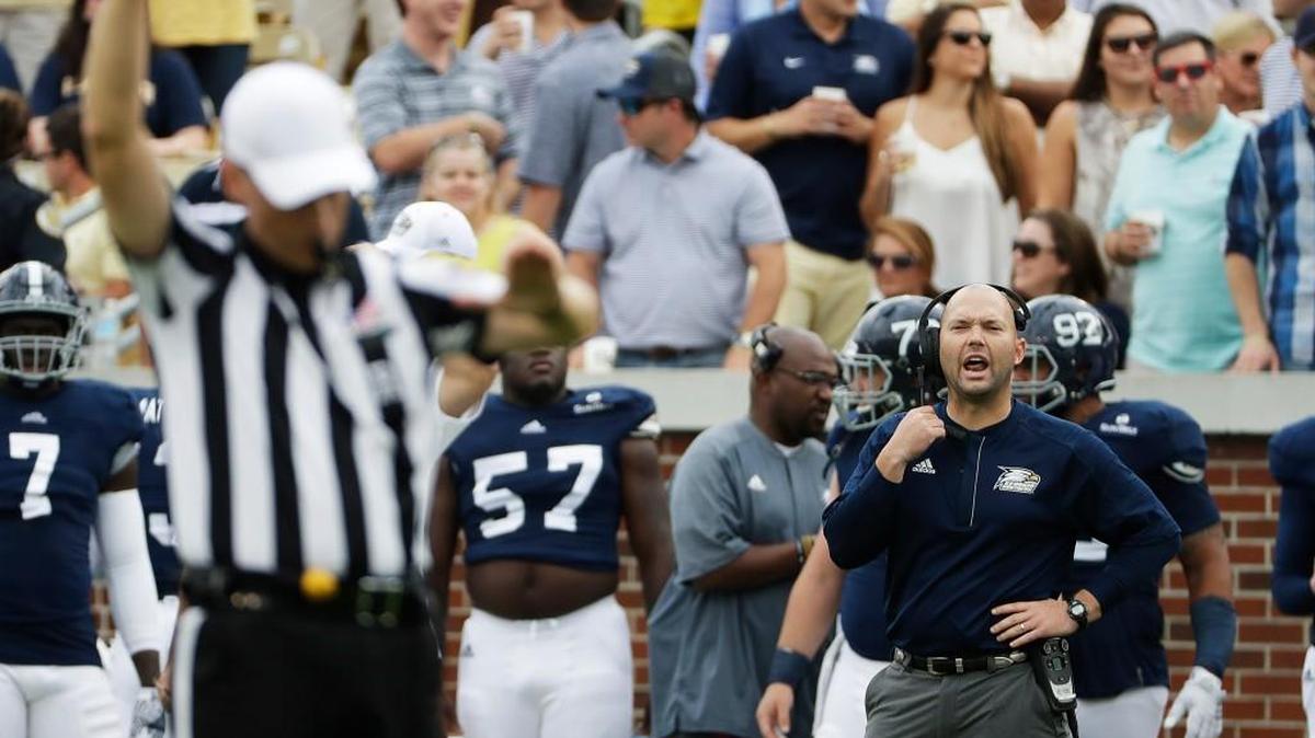 Georgia Southern head coach Tyson Summers’ Eagles have lost four straight games.