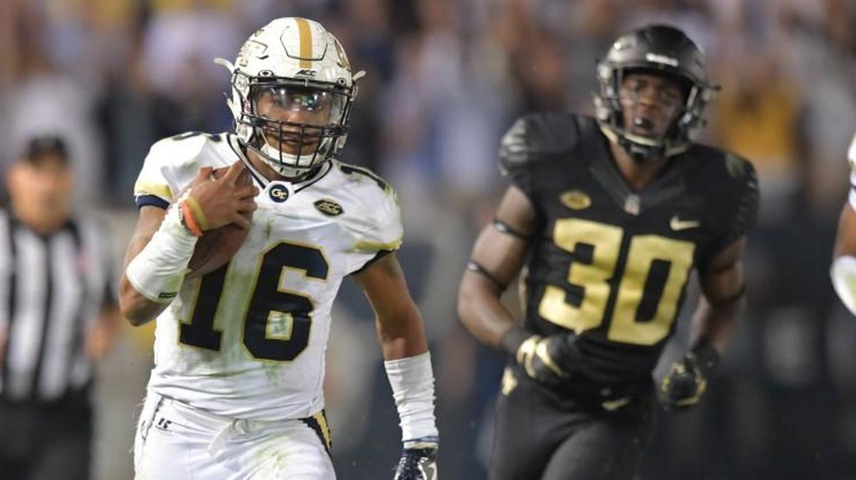 Georgia Tech quarterback TaQuon Marshall (16) and the Yellow Jackets travel to Clemson on Saturday.