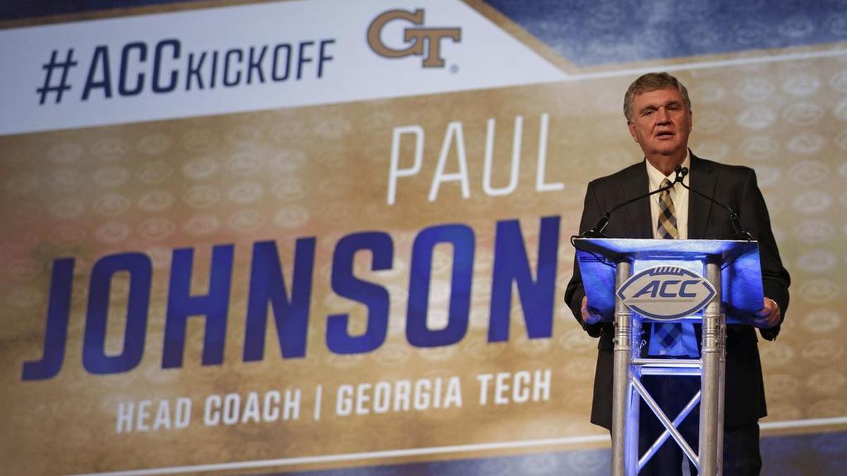 Georgia Tech head coach Paul Johnson’s team finished 3-9 last season, and he thinks the Yellow Jackets will be better than most people expect.
