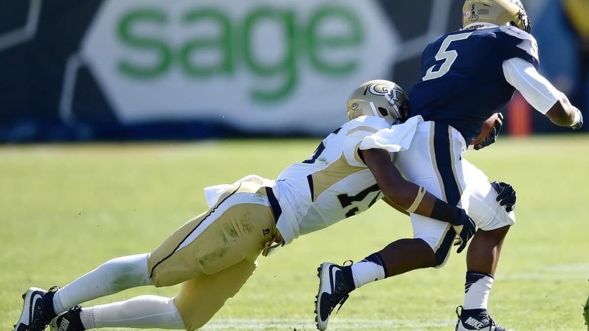 Georgia Tech defensive back A.J. Gray (15) is entering his junior season with the Yellow Jackets.