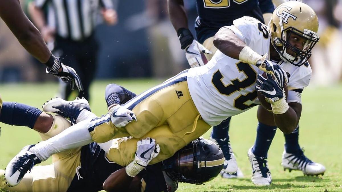 Georgia Tech running back KirVonte Benson (30) and the Yellow Jackets are off this week.