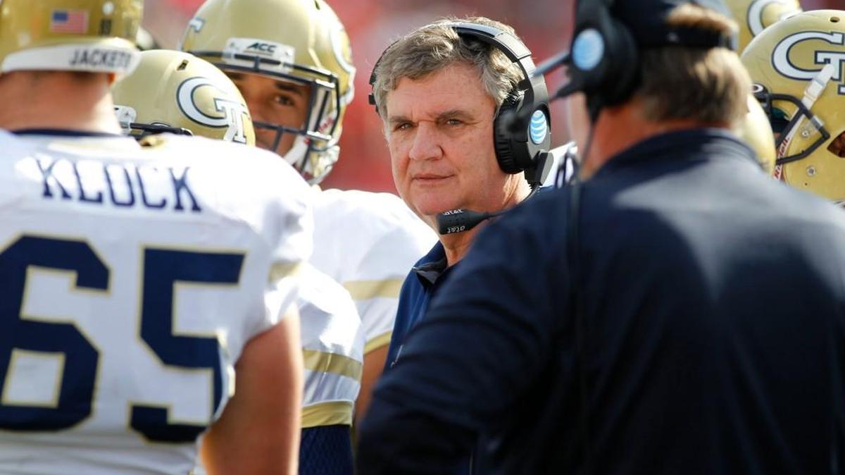 Georgia Tech head coach Paul Johnson’s Yellow Jackets beat Boston College last week in their season opener.