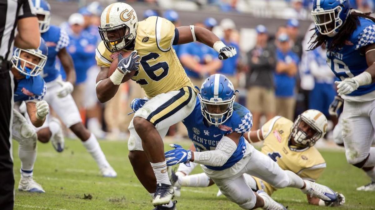 Georgia Tech running back Dedrick Mills (26) will be a sophomore next season.