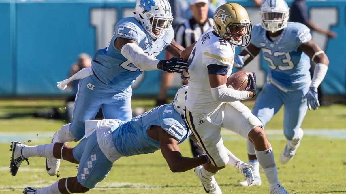 Georgia Tech’s Ricky Jeune (2) and the Yellow Jackets travel to Georgia on Saturday.