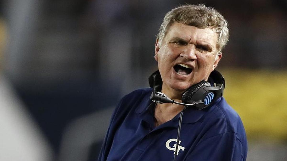 Georgia Tech head coach Paul Johnson’s Yellow Jackets are looking to bounce back from their first loss of the season.