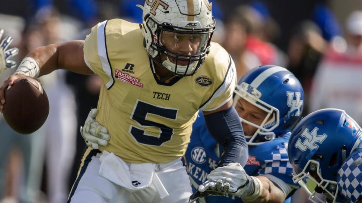 Georgia Tech Justin Thomas (5) started at quarterback for three seasons with the Yellow Jackets.
