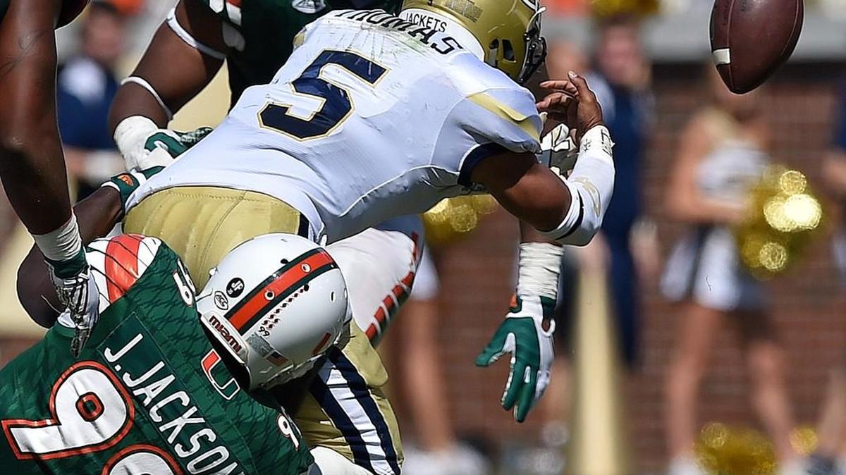 Georgia Tech quarterback Justin Thomas (5) and the Yellow Jackets have lost their past two games.