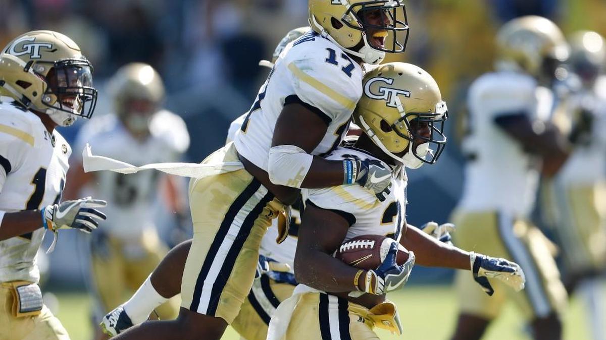 Georgia Tech defensive back Lawrence Austin (20), twin brother Lance Austin and the Yellow Jackets face Kentucky on Saturday in the TaxSlayer Bowl.