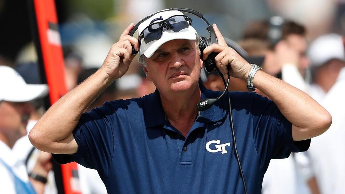 Georgia Tech head coach Paul Johnson.