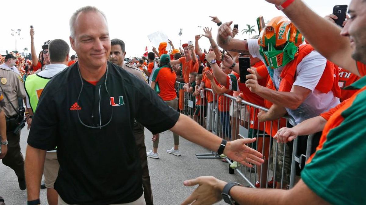 Mark Richt is in his first season as Miami’s head coach.