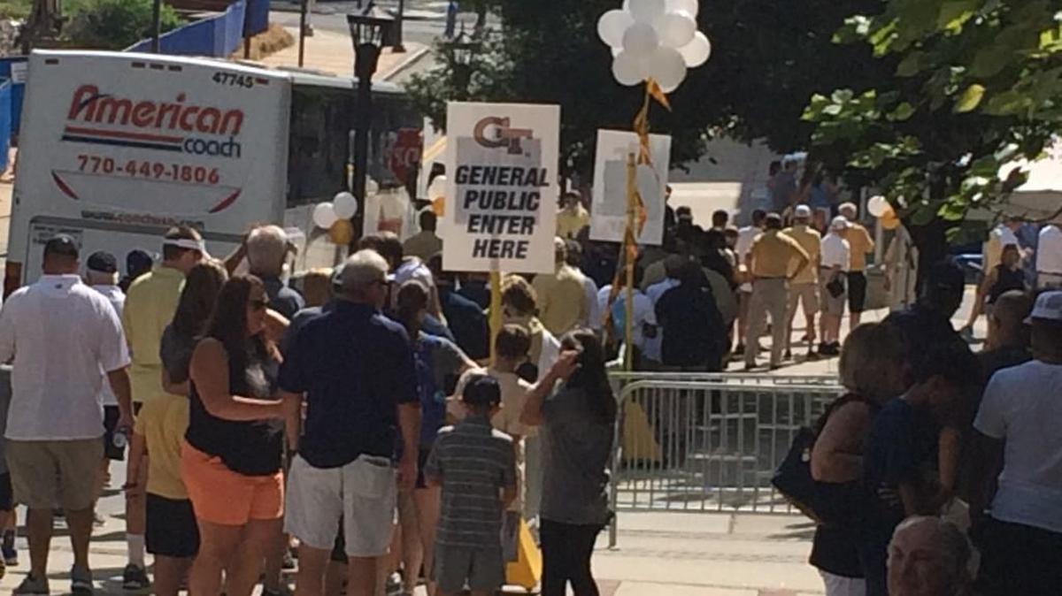 Georgia Tech held its Fan Day event Saturday.