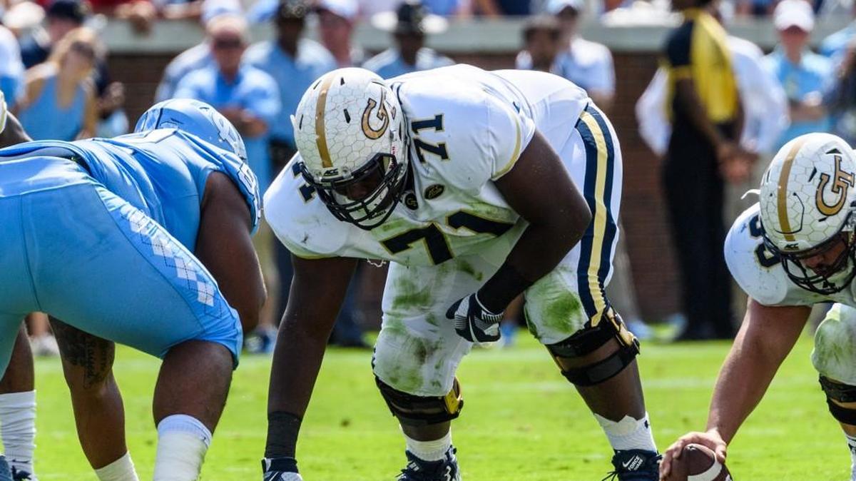 Shamire Devine (71) and the Georgia Tech Yellow Jackets face Clemson on Saturday.