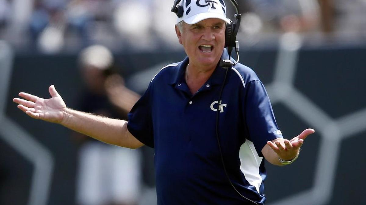 Georgia Tech head coach Paul Johnson’s Yellow Jackets host Wake Forest on Saturday.