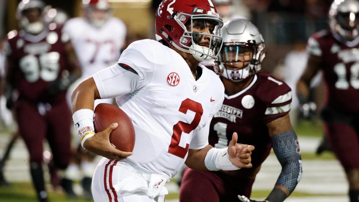 Among Mercer’s many challenges in Saturday’s game against No. 1 Alabama is containing dynamic Crimson Tide quarterback Jalen Hurts.