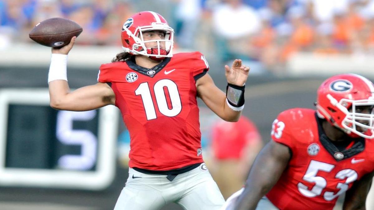 Georgia quarterback Jacob Eason (10) and the Bulldogs open their season Saturday against Appalachian State.