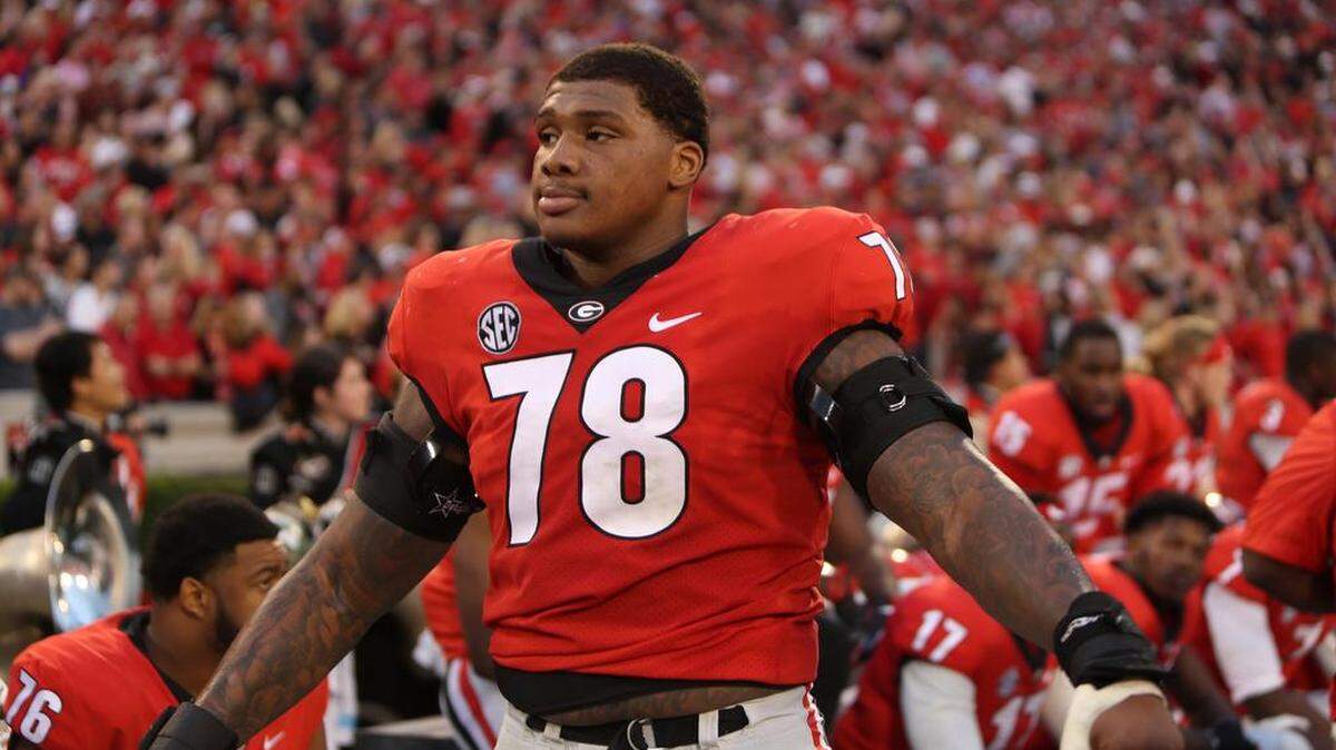 Georgia defensive tackle Trenton Thompson.