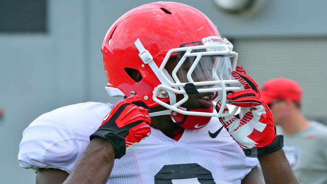 Roquan Smith during a practice earlier this season. 
