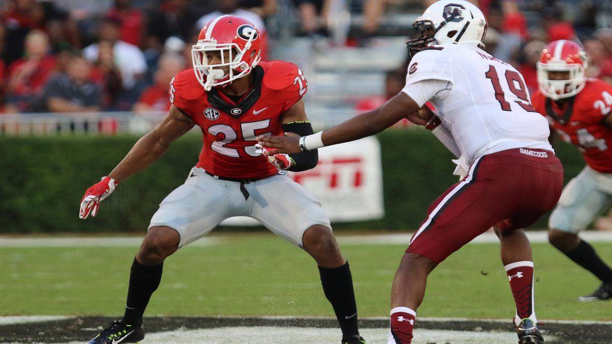 Johnathan Abram during Georgia's win over South Carolina. 