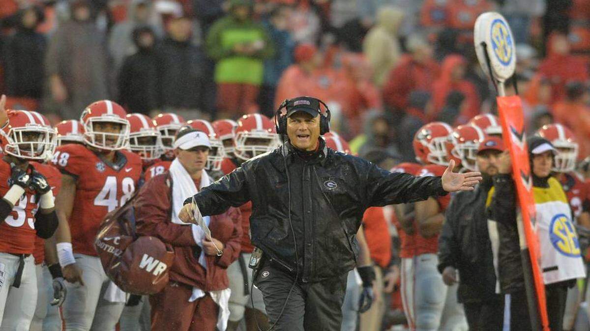 Mark Richt and the Georgia Bulldogs lost to Alabama 38-10. 