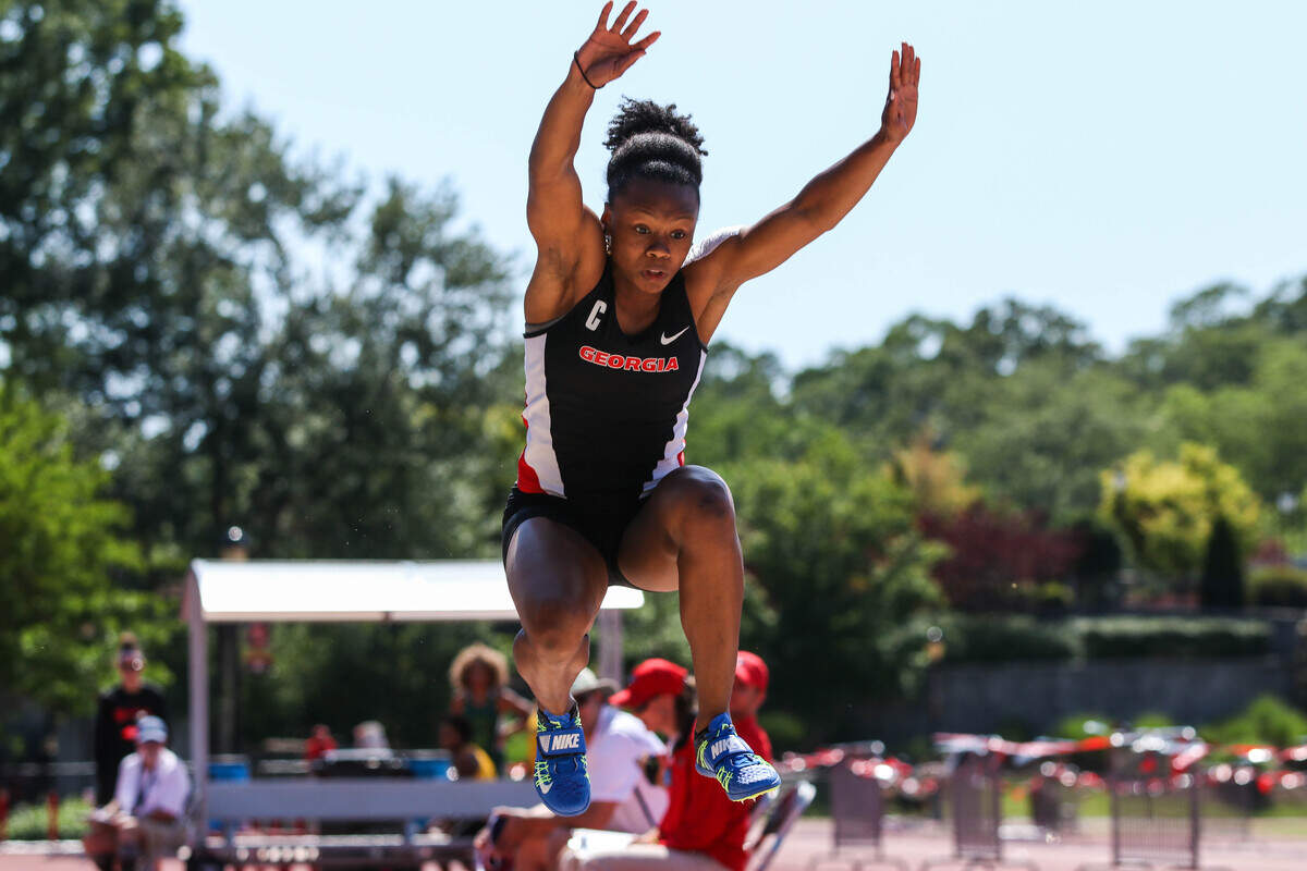 Georgia jumper Keturah Orji. 