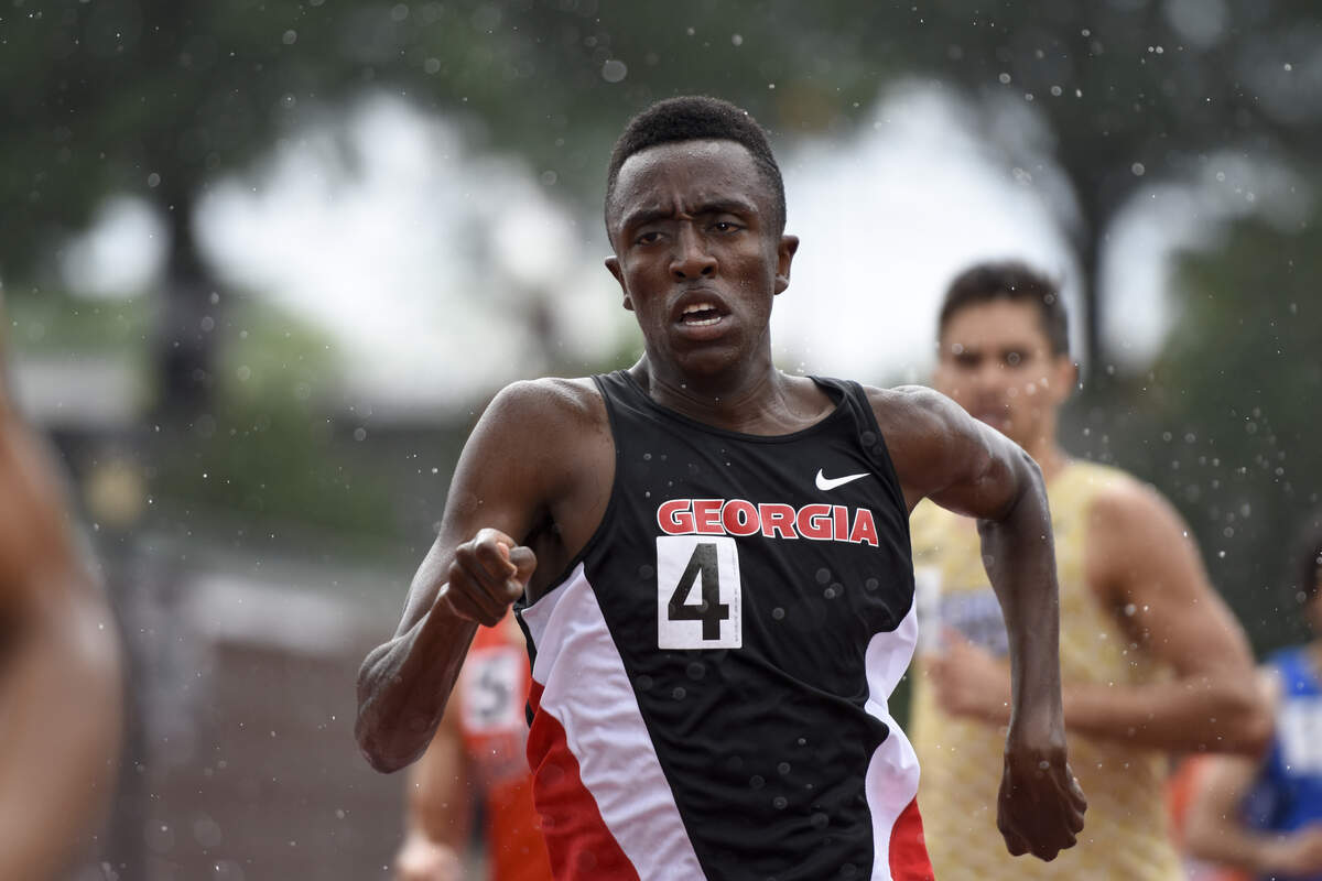 Georgia distance runner Bryan Kamau. 