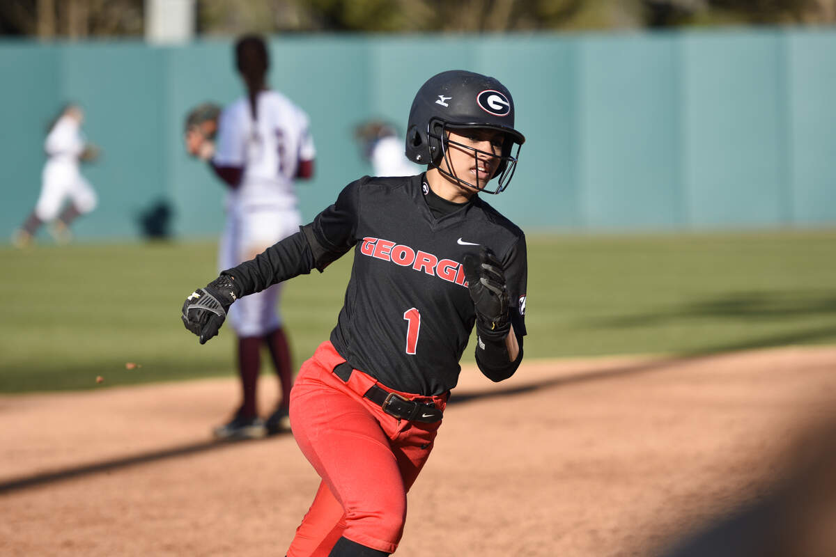 Georgia softball's Cortni Emanuel. 