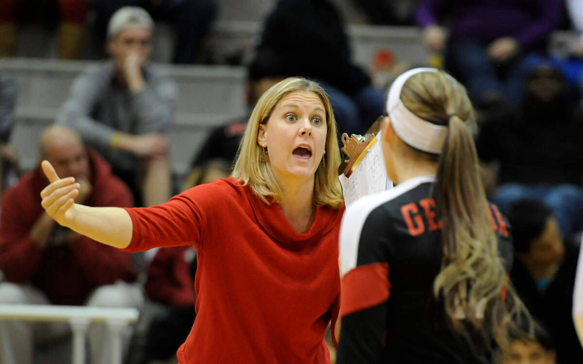 Lizzy Stemke is stepping down as Georgia's volleyball coach after six seasons. 