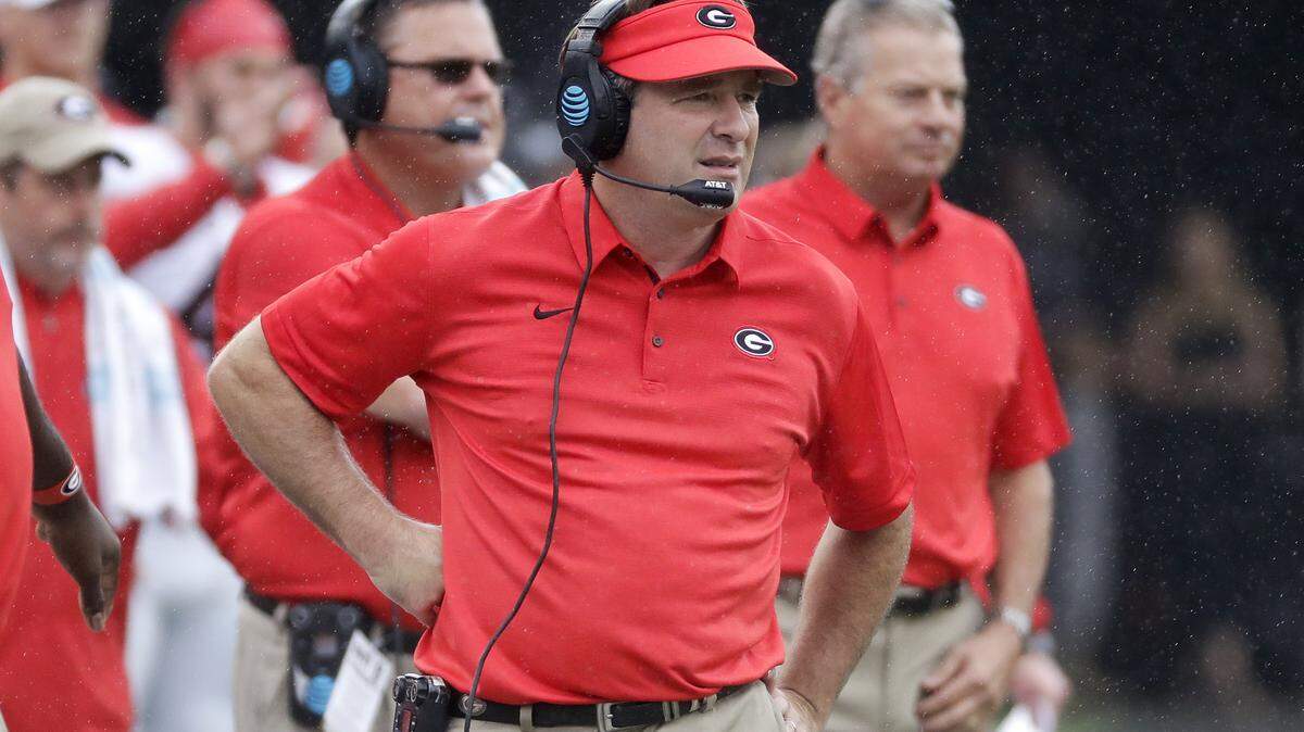 Georgia head coach Kirby Smart. 
