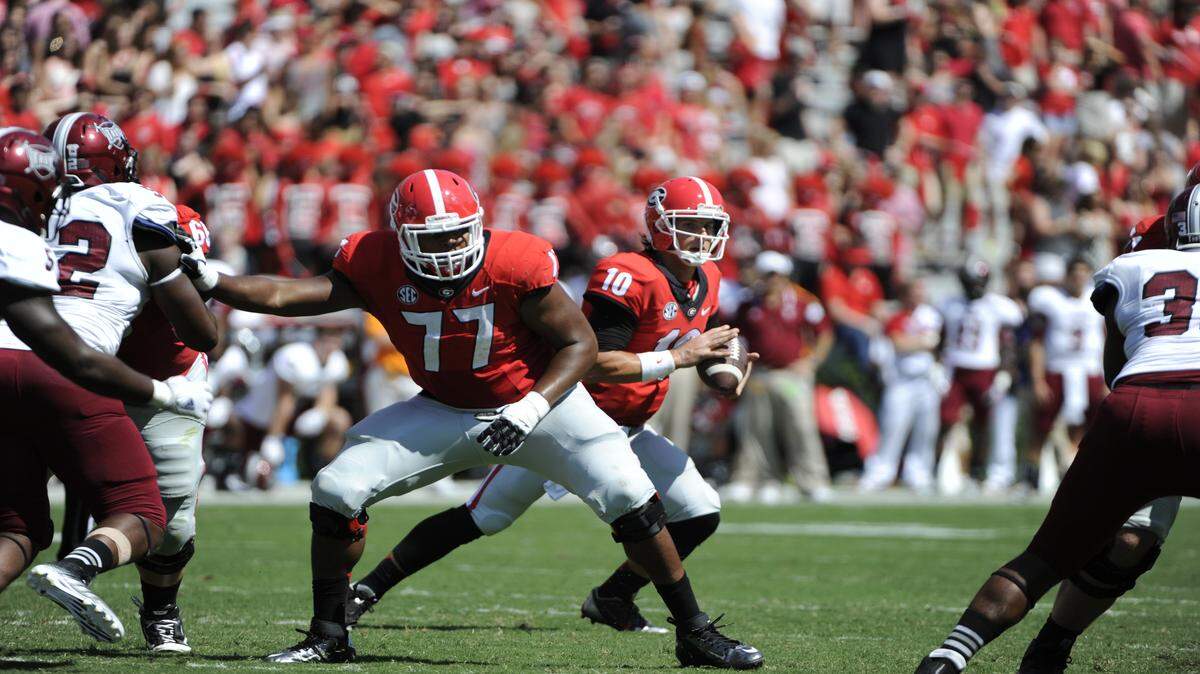 Georgia left guard Isaiah Wynn enters the season as the one non-returning starter on the offensive line. 