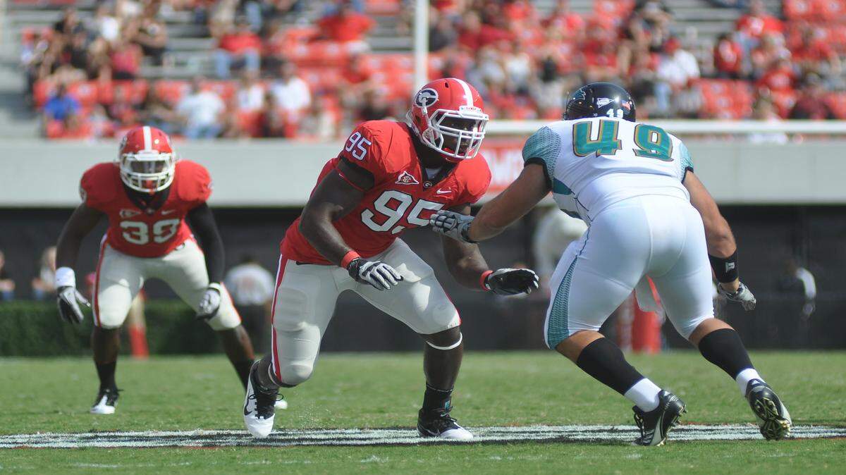 Reuben Faloughi during a 2011 game against Coastal Carolina. 