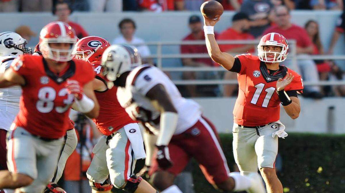 Greyson Lambert completed 96 percent of his passes against South Carolina, an NCAA record. 