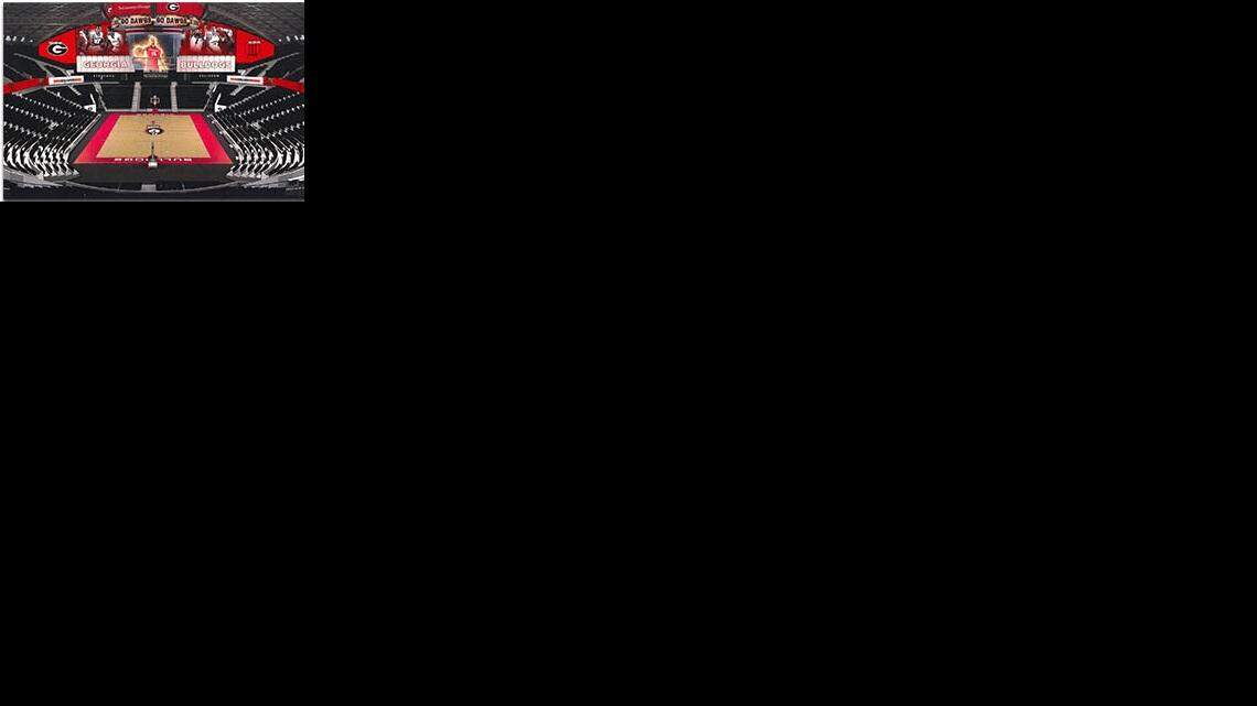 An early look at what Stegeman Coliseum will look like next season